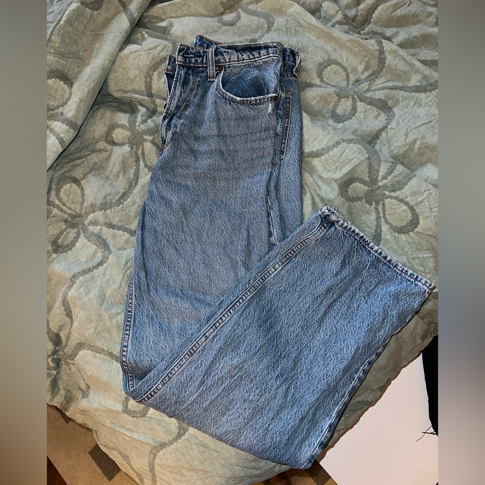 Abercrombie and Fitch- Curve Love Low Rise Baggy Jean